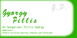 gyorgy pillis business card